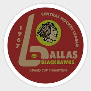 Dallas Black Hawks Sticker